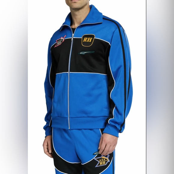 Puma x Rhude Track Jacket Full Zip Up Palace Blue 596753 41 Men’s sz Medium - Picture 3 of 4